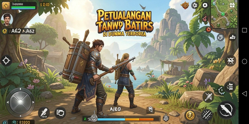Tampilan gameplay AA62 dalam dunia terbuka yang menakjubkan.