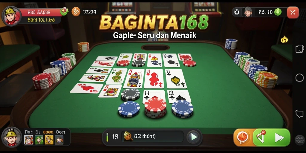 Tangkapan layar permainan Gaple yang mendebarkan dan interaktif.