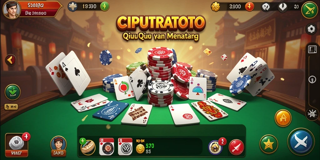 Screenshot gameplay <strong>CIPUTRATOTO</strong> menampilkan aksi seru QiuQiu.