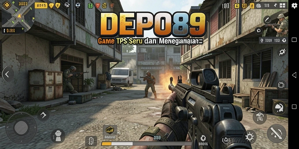 Screenshot dari DEPO89 menunjukkan aksi seru dalam gameplay TPS.