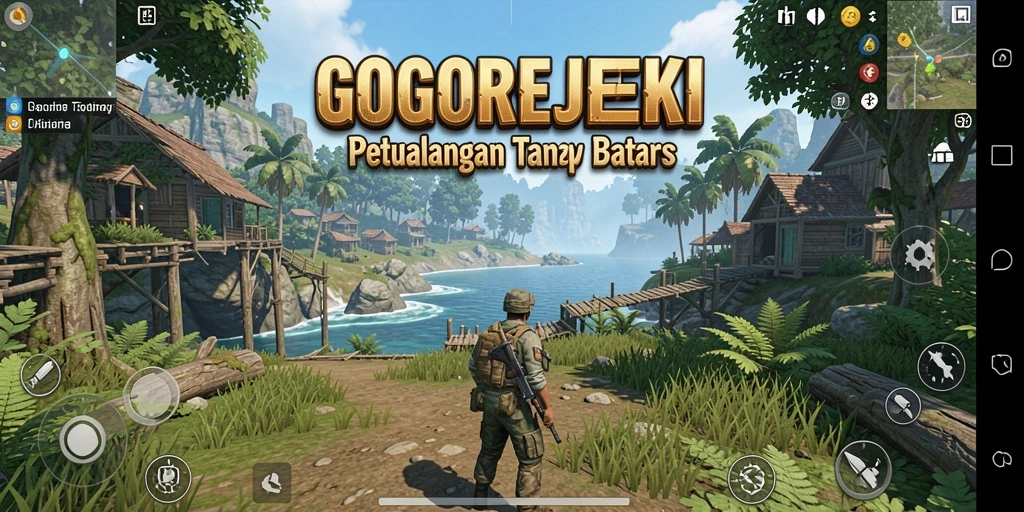 Screenshot dari gameplay GOGOREJEKI menampilkan eksplorasi dunia terbuka yang menakjubkan.