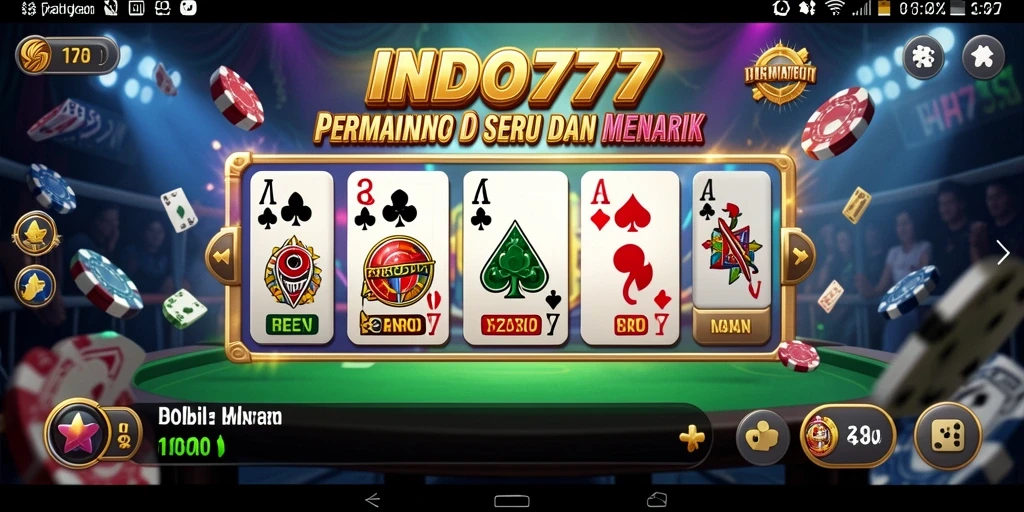 Tampilan menarik dari gameplay Domino di INDO777.