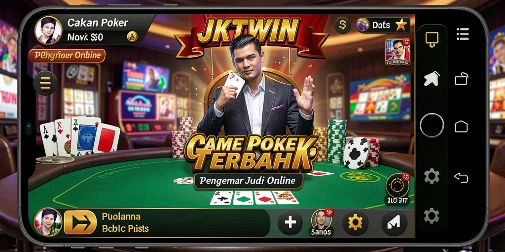 Tampilan gameplay JKTWIN yang menegangkan saat permainan poker berlangsung.