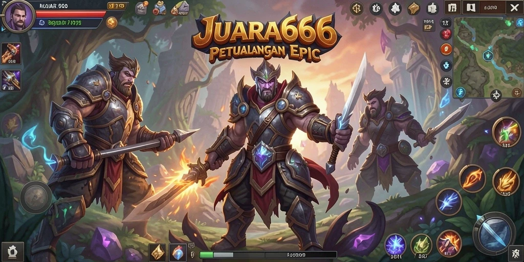 Screenshot dari JUARA666 dengan aksi pertarungan seru di dunia ARPG.