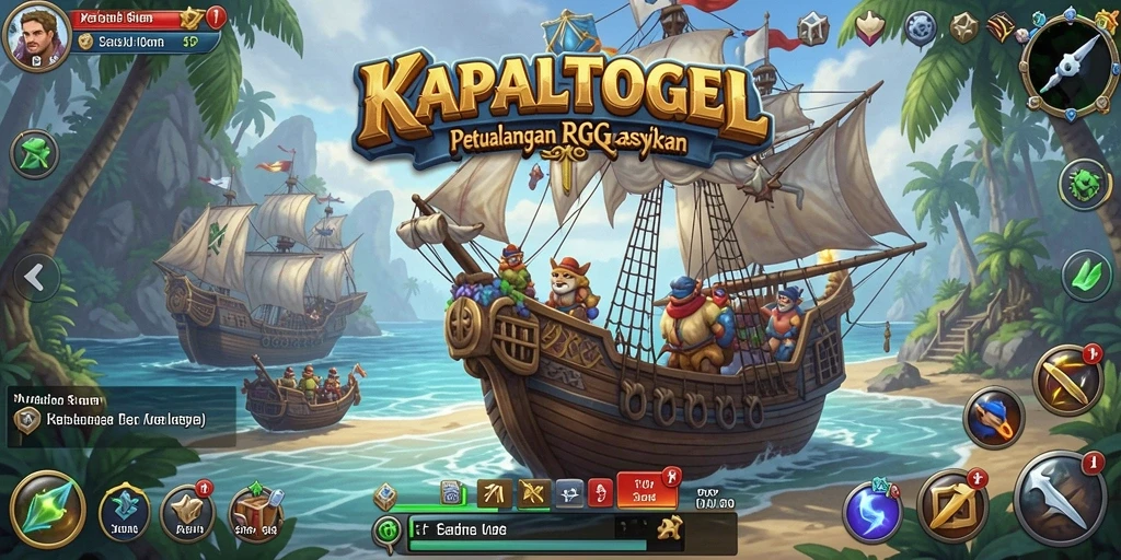 Tampilan gameplay KAPALTOGEL yang epik dan penuh aksi dalam dunia RPG.