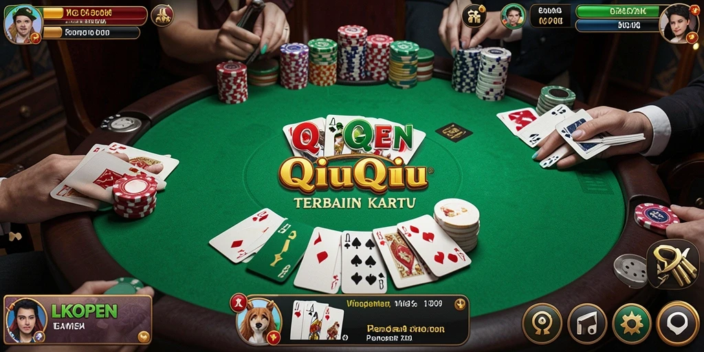 Tampilan gameplay seru di LKOPEN QiuQiu.