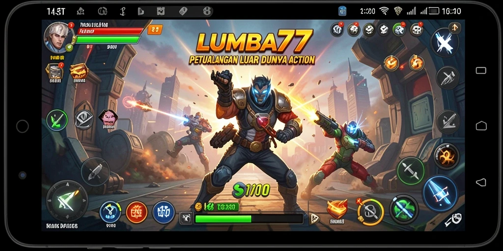 Screenshot gameplay LUMBA77 menampilkan aksi seru dalam pertarungan.