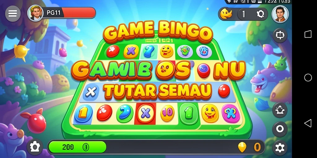 Menampilkan gameplay seru dalam aplikasi Bingo PG11