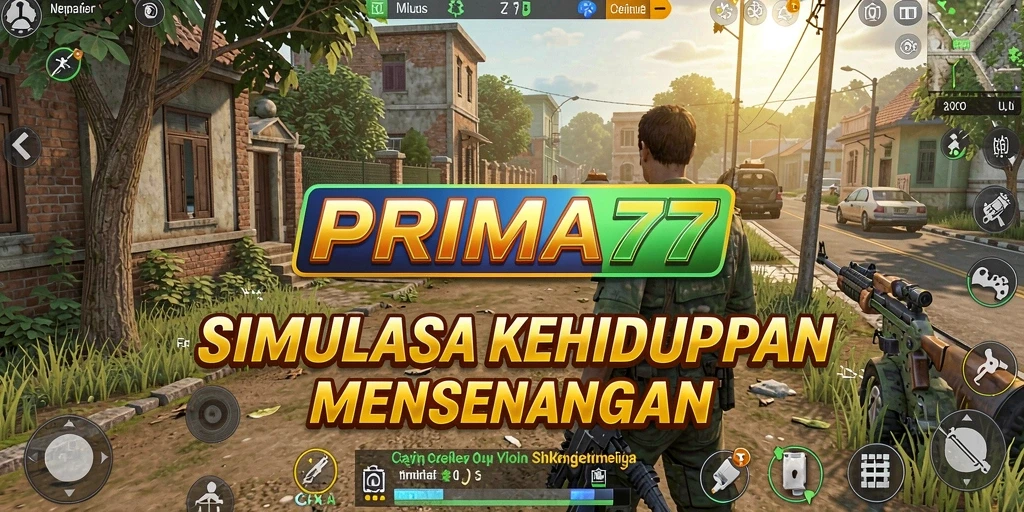 Tampilan menarik dari gameplay PRIMA77 yang menggambarkan simulasi kehidupan.