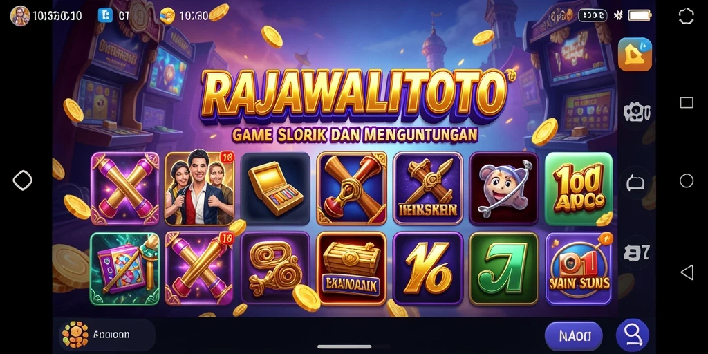 Tampilan gameplay RAJAWALITOTO dengan grafik dan efek yang memukau.