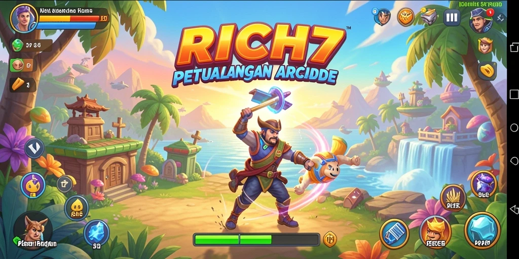 Tampilan gameplay RICH7 yang menarik dan seru.
