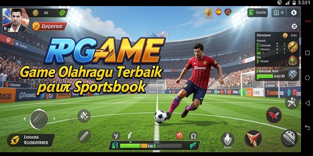 Tampilan utama RPGAME dengan berbagai pilihan taruhan olahraga.
