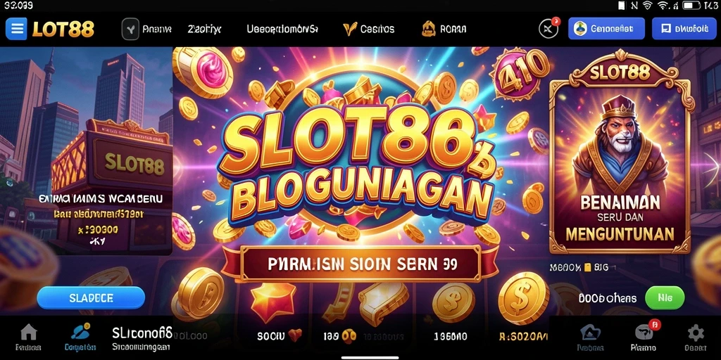 Tampilan gameplay SLOT88 yang penuh warna dan menarik.